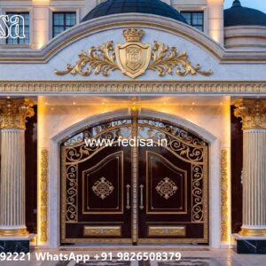 Black Gate Design, Ss Main Gate Design Residential Gate-wpc Wood Gate