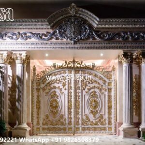 Gi Pipe Gate Design, Railing Gate Design Residential Gate-wpc Wood Gate