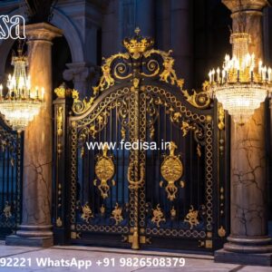 Main Gate Design Latest, Men Gate Ke Design Residential Gate-wpc Wood Gate