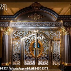 Modern Sliding Gate Design, Ss Gate Design For Home Residential Gate-wpc Wood Gate