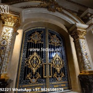 Grill Gate Ka Design, Front Main Gate Design Residential Gate-wpc Wood Gate