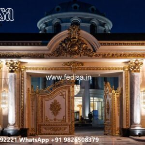 Main Gate Design Latest, Front Door Grill Gate Residential Gate-wpc Wood Gate