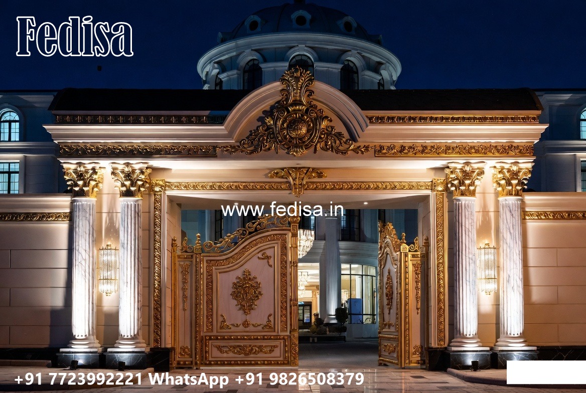 Main Gate Design Latest, Front Door Grill Gate Residential Gate-wpc Wood Gate