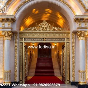 Grill Gate Ka Design, Grill Gate Ka Design Residential Gate-wpc Wood Gate