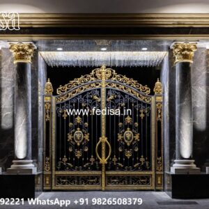 Grill Gate Ka Design, Mane Gate Design Residential Gate-wpc Wood Gate