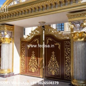 Main Gate Design Latest, Hpl Gate Design Residential Gate-wpc Wood Gate