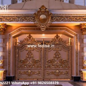 Main Gate Design Iron Pipe, Folding Grill Gate Design Residential Gate-wpc Wood Gate