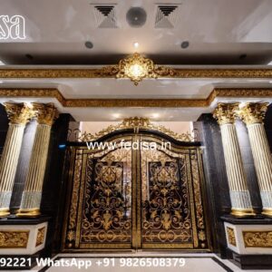 Black Gate Design, Pipe Ka Gate Residential Gate-wpc Wood Gate