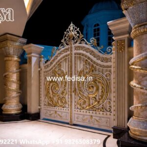 Main Gate Design Latest, Small Iron Gate Design Residential Gate-wpc Wood Gate
