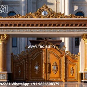 Main Gate Design Iron Pipe, Steel Gate Ke Design Residential Gate-wpc Wood Gate