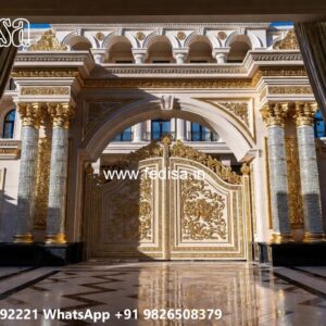Porch Gate Design, Acp Gate Design Residential Gate-wpc Wood Gate