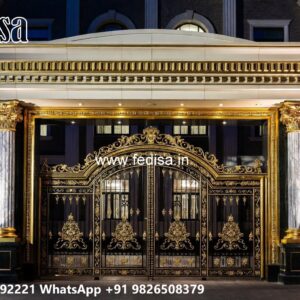 Main Gate Design Latest, Iron Railing Design For Boundary Wall Residential Gate-wpc Wood Gate