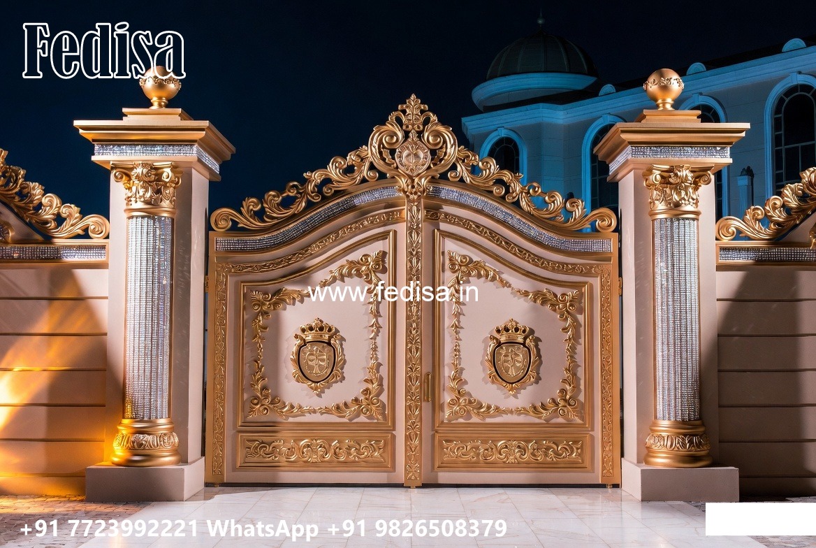 Black Gate Design, Pipe Design Gate Residential Gate-wpc Wood Gate