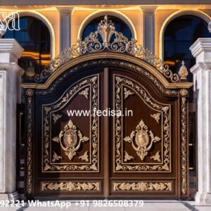 Black Gate Design, Safety Grill Design For Compound Wall Residential Gate-wpc Wood Gate