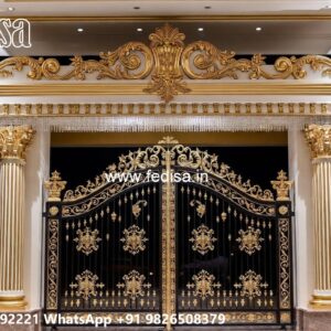 Farm Gate Design, Loha Get Dijain Residential Gate-wpc Wood Gate