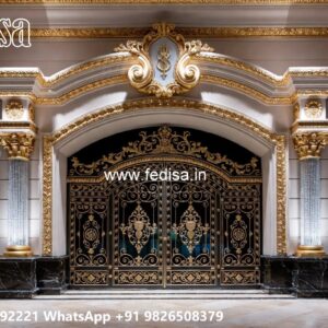 Main Gate Design Iron Pipe, Modern Gate Design 2026 Residential Gate-wpc Wood Gate