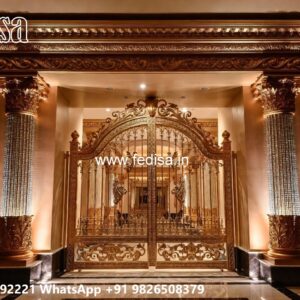 Porch Gate Design, Designer Gate For Home Residential Gate-wpc Wood Gate