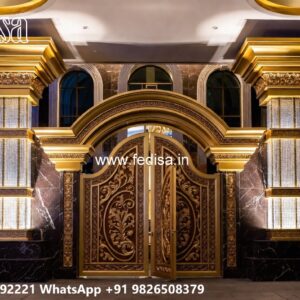 Modern Sliding Gate Design, Maharaja Gate Ke Design Residential Gate-wpc Wood Gate