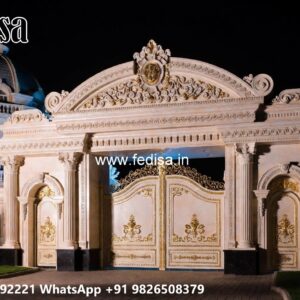 Gate Design Iron Pipe, Home Main Gate Design 2026 Residential Gate-wpc Wood Gate