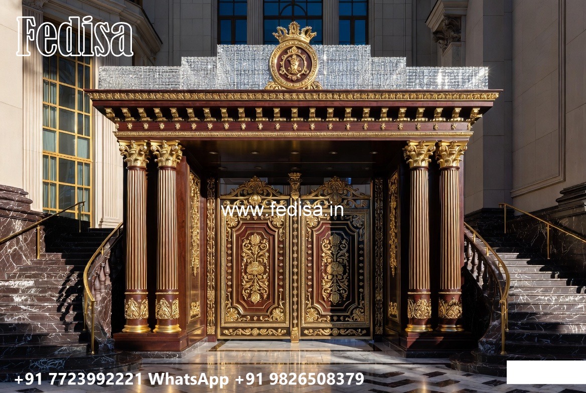 Fabrication Gate Design, Acp Sheet Gate Design Residential Gate-wpc Wood Gate