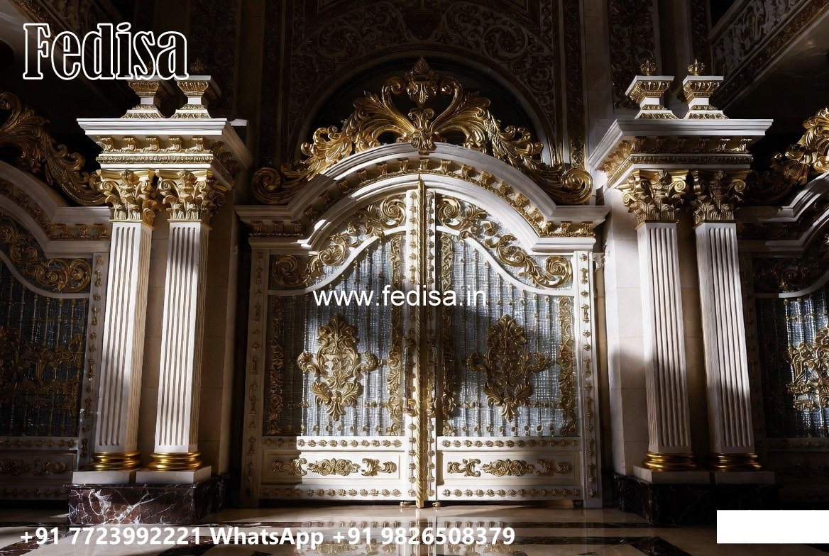 Main Gate Design Latest, Ghar Ke Gate Ka Design Residential Gate-wpc Wood Gate