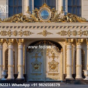 Gi Pipe Gate Design, Modern Iron Fence Residential Gate-wpc Wood Gate