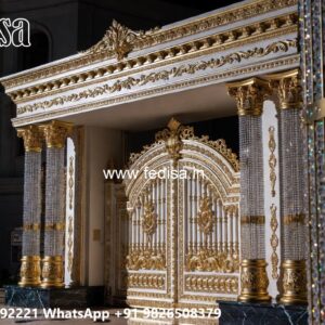 Porch Gate Design, Main Gate Steel Gate Design Residential Gate-wpc Wood Gate