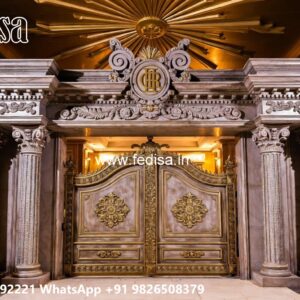 Main Gate Design Iron Pipe, Iron Channel Gate Design Residential Gate-wpc Wood Gate