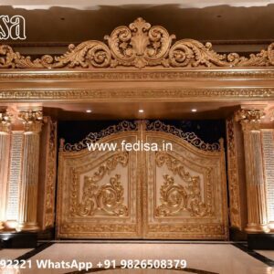 Modern Sliding Gate Design, Front Gate Design For Small House Residential Gate-wpc Wood Gate