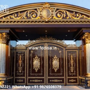 Main Gate Design Latest, Latest Iron Gate Design 2026 Residential Gate-wpc Wood Gate
