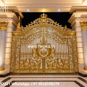 Grill Gate Ka Design, Design Wale Gate Residential Gate-wpc Wood Gate