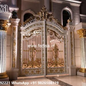 Main Gate Design Iron Pipe, Nice Gate Design Residential Gate-wpc Wood Gate