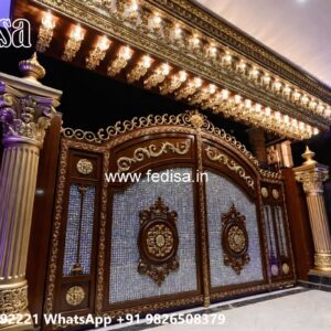 Gi Pipe Gate Design, Modern Sliding Gate Residential Gate-wpc Wood Gate