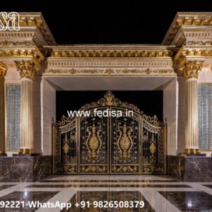 Porch Gate Design, Steel Gate Single Palla Residential Gate-wpc Wood Gate