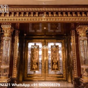 Grill Gate Ka Design, Gate Boundary Design Residential Gate-wpc Wood Gate