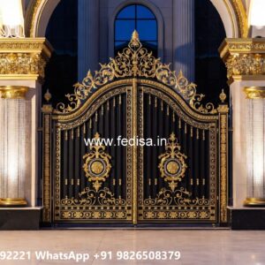 Modern Sliding Gate Design, Lohe Ka Gate Pipe Wala Residential Gate-wpc Wood Gate