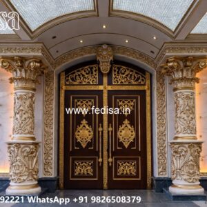 Grill Gate Ka Design, Ghar Ka Gate Design Residential Gate-wpc Wood Gate