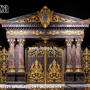 Main Gate Design Iron Pipe, House Gate Design Iron Residential Gate-wpc Wood Gate