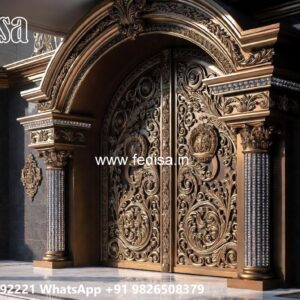 Gi Pipe Gate Design, Compound Wall Grill Gate Design Residential Gate-wpc Wood Gate