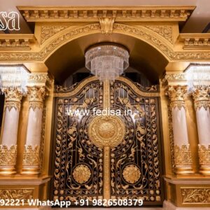 Grill Gate Ka Design, Ghar Ka Main Gate Design Residential Gate-wpc Wood Gate