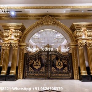 Main Gate Design Iron Pipe, Mild Steel Gate Price Residential Gate-wpc Wood Gate