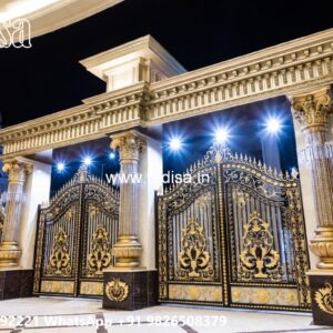 Grill Gate Ka Design, Design Gate Steel Residential Gate-wpc Wood Gate