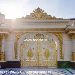 Main Gate Design Iron Pipe, Low Budget Gate Design Residential Gate-wpc Wood Gate