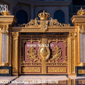 Grill Gate Ka Design, Sliding Gate Design 2026 Residential Gate-wpc Wood Gate