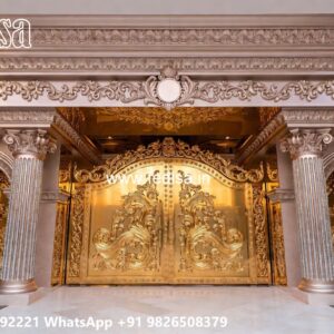 Main Gate Design Latest, Sliding Gate With Small Gate Residential Gate-wpc Wood Gate