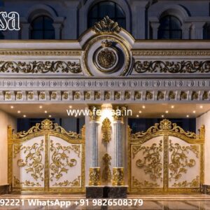 Gate Design Iron Pipe, Iron Main Gate Colour Residential Gate-wpc Wood Gate