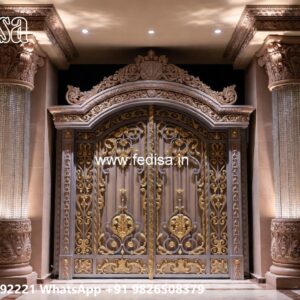 Main Gate Design Latest, Single Grill Gate Design Residential Gate-wpc Wood Gate