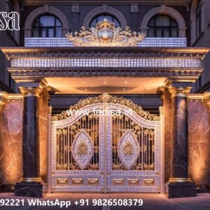 Gate Design Iron Pipe, Main Gate Design 8 Feet Residential Gate-wpc Wood Gate