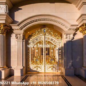 Black Gate Design, Indian Home Gate Design Residential Gate-wpc Wood Gate