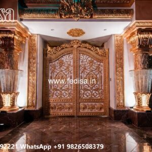 Main Gate Design Iron Pipe, Steel Gate Single Door Design Residential Gate-wpc Wood Gate